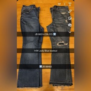 Judy Blue jeans bootcut 14W